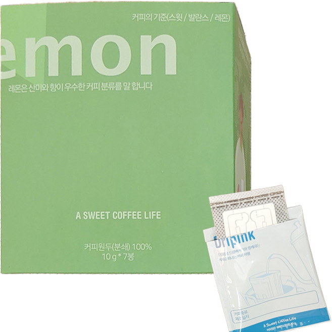 드립핑크 우간다 드립백커피 7p, 10g, 7개입, 1개