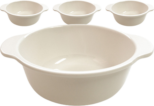 로흐야 국산 멜라민 이유식볼 11.5cm, 연베이지, 4개