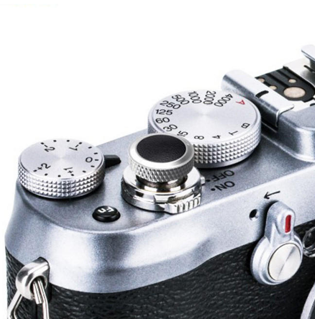 JJC 후지 카메라 디럭스 셔터 소프트버튼 그레이 + 블랙, 디럭스(그레이+블랙), 1개