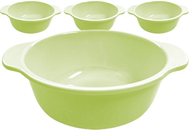 로흐야 국산 멜라민 이유식볼 11.5cm, 연그린, 4개 - 쿠팡