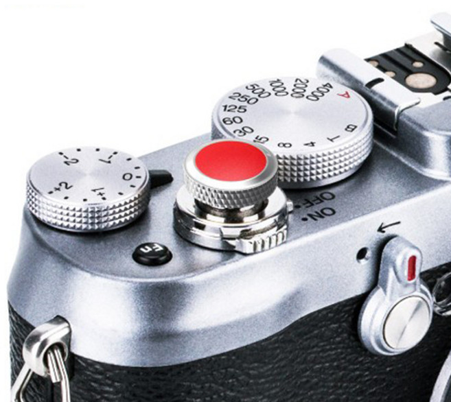 JJC 후지 카메라 디럭스 셔터 소프트버튼 그레이 + 레드, 디럭스(그레이+레드), 1개