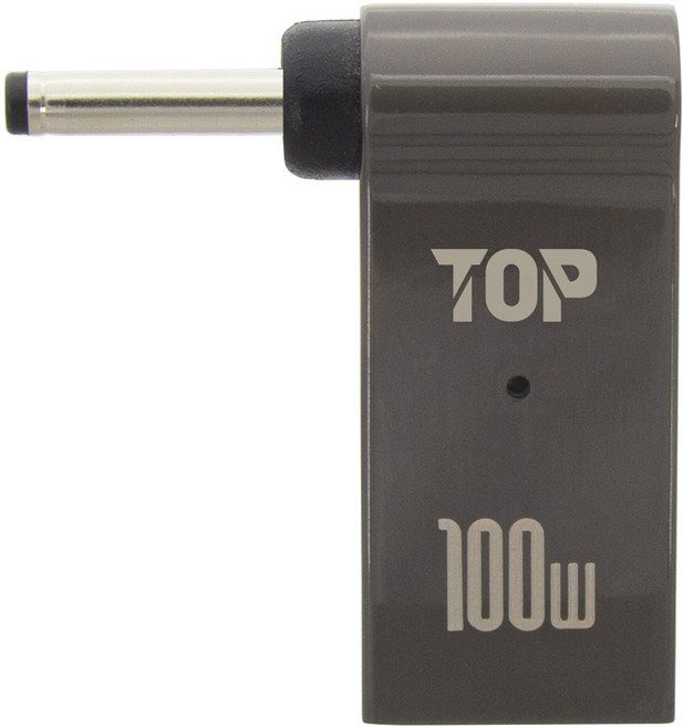 솔탑 USB C타입 DC변환 노트북 충전 젠더 100W 3 x 1 mm, SOLTOP-1348, 1개