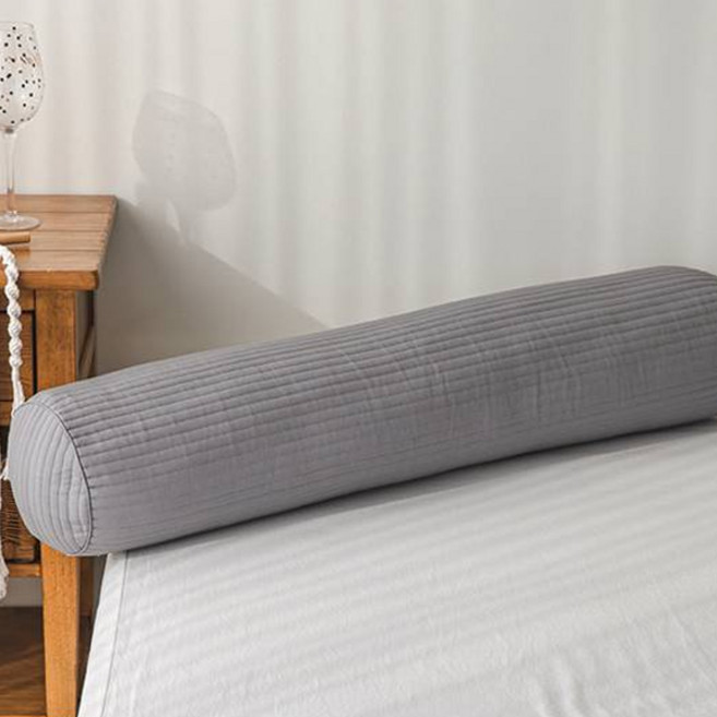 가온 모달 누빔 바디필로우 롱쿠션 커버, 소프트그레이