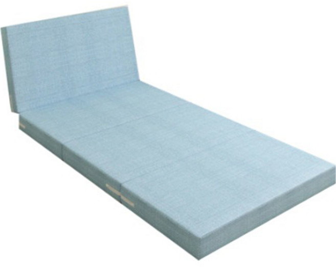 K&S Biz 4段折疊床墊兼沙發, 天空藍