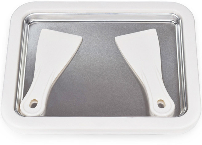 벨르 스테인리스 철판 아이스크림팬, 화이트, 1개