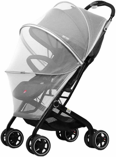 유모차모기장 유모차 풀커버 방충망, 그레이화이트, 1개