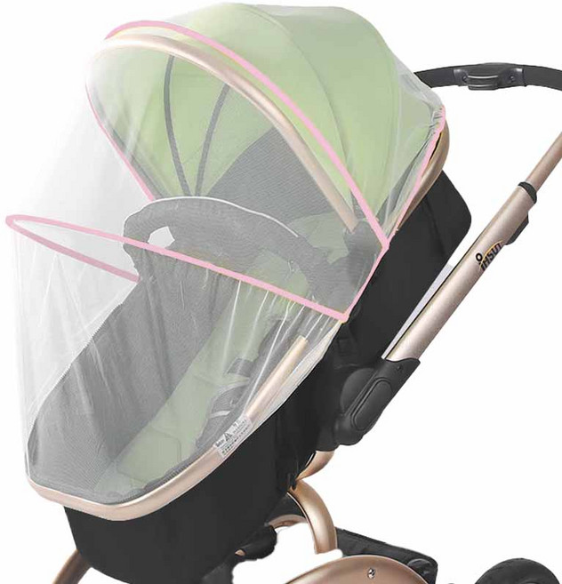 제이스탠바이미 유모차 전용 모기 방충망커버, 핑크, 1개