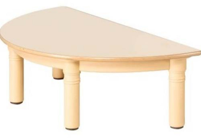 삼성교구 HPL 자작합판 유아책상 반원