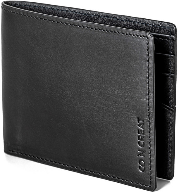 코앤크릿 남성용 소가죽 시에나 반지갑 SN0310C37BK