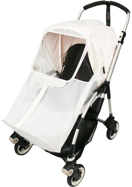 와우베이비 부가부 유모차 모기장커버, 아이보리, 1개