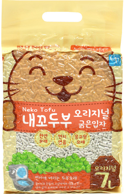 내꼬두부 응고형 고양이 모래, 7L, 1개, 두부향