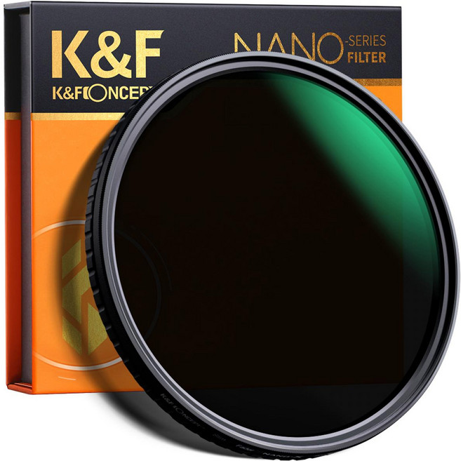 K&F CONCEPT NANO-X Variable 可變濾鏡 8K AGC Glass 55mm, ND2-ND32, 1個