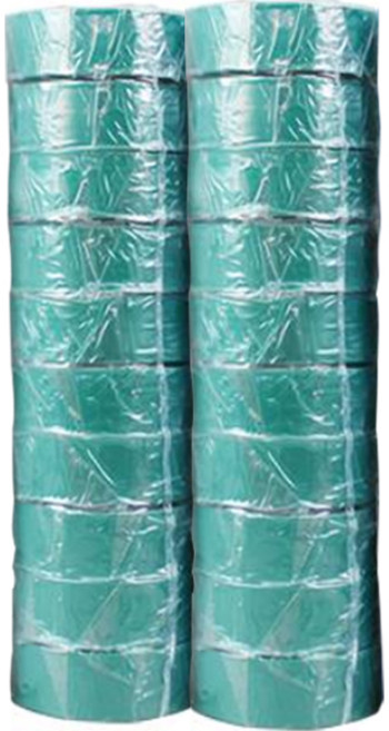 테이팩스 서통 PVC 전기 절연테이프 녹색, 20개