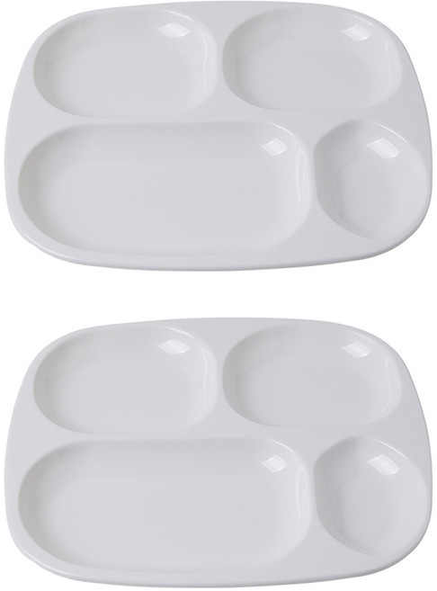 어웨이큰센스 모닝 식판 2p, 퓨어 화이트