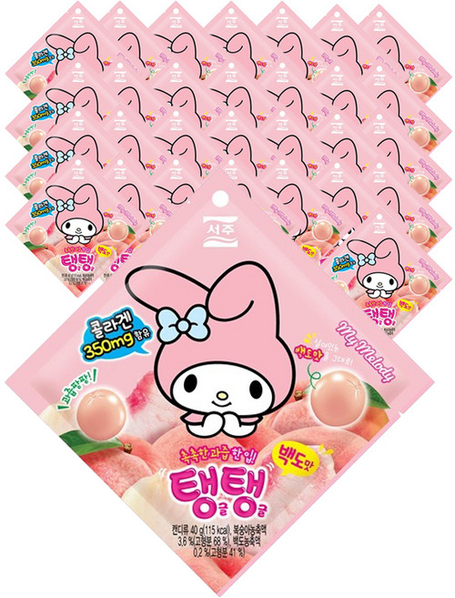 서주 탱글탱글 백도 젤리, 40g, 42개