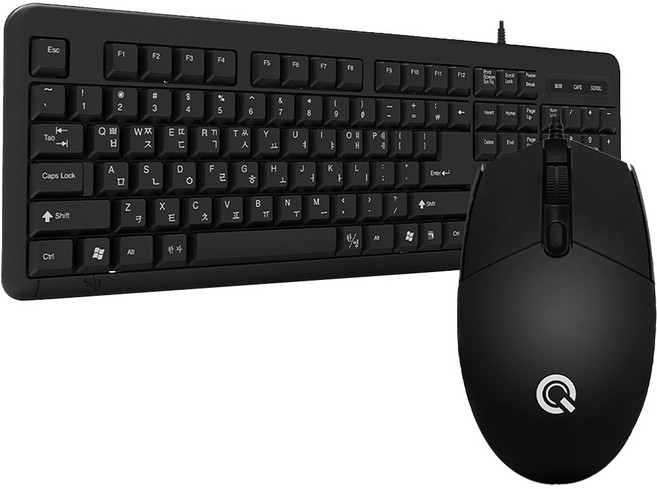 QSENN USB薄膜鍵盤滑鼠組, GP-KM2200 Plus, 單一顏色, 標準型