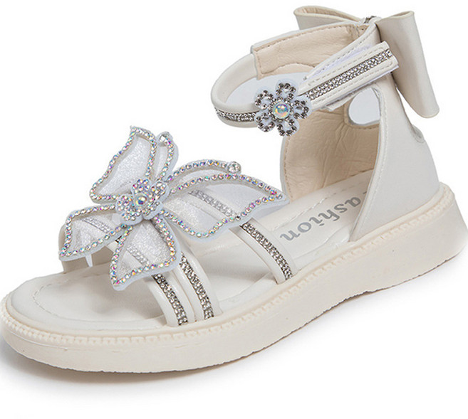 키즈트리 여아용 나비 리본 반짝이 샌들 SZ-426