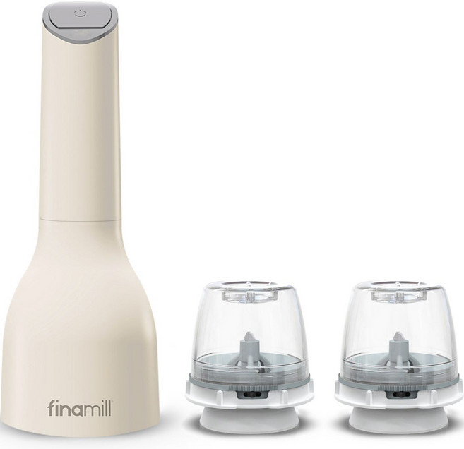 파이나밀 스마트 키친 밀 스파이스 전동 그라인더 세트 크림화이트, 1세트