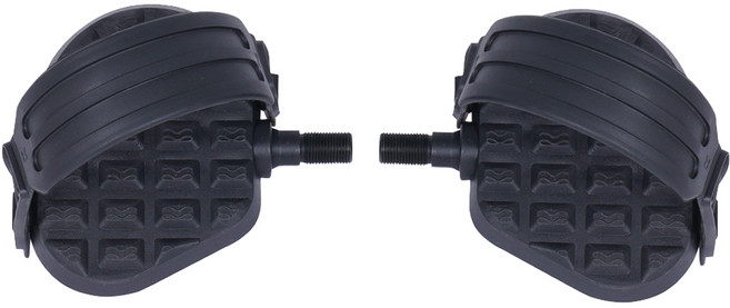 아리프 마그네틱 스핀바이크 페달 2개입 맨발용, 블랙