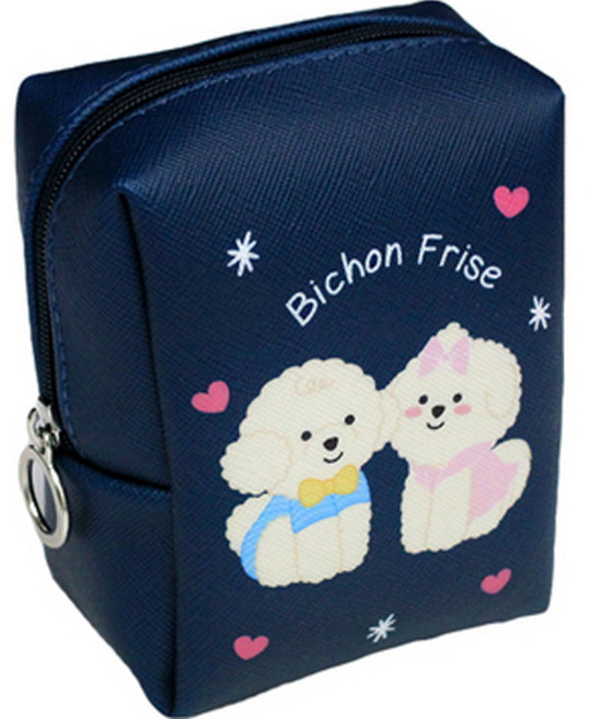 위드앨리스 쁘숑앤포숑 미니 사각 파우치