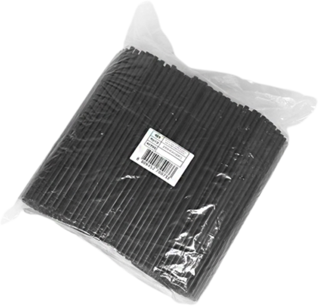 대성산업 자바라 검정 스트로우 7 x 250 mm 벌크포장, 500개입, 1개