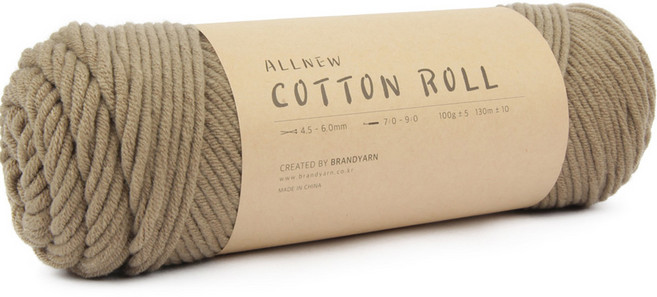 브랜드얀 올 뉴 코튼롤 뜨개실, 69 스모키, 1개