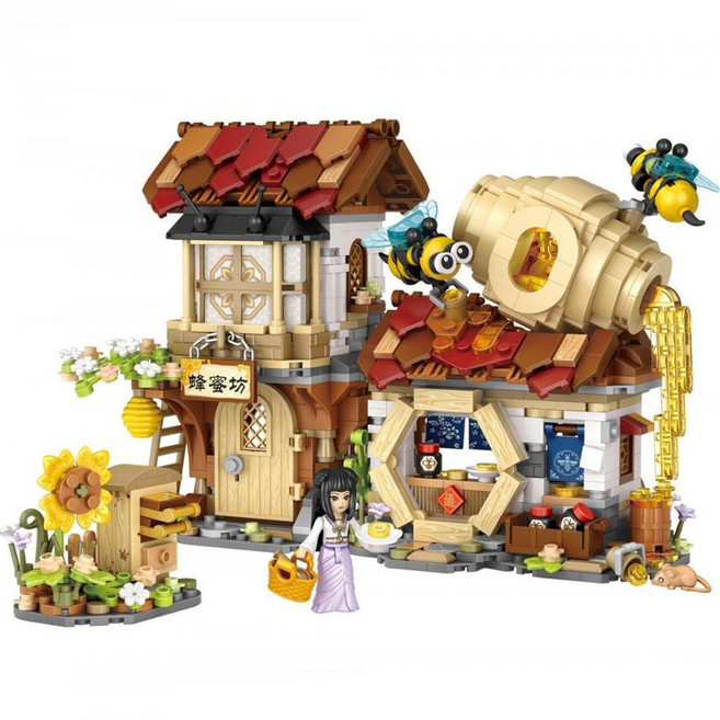 LOZ 나노블럭 01 벌꿀농장, 혼합색상, 1개