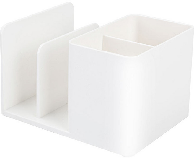 누사인 멀티 펜홀더 2단 미니 책꽂이 ENS950, 화이트