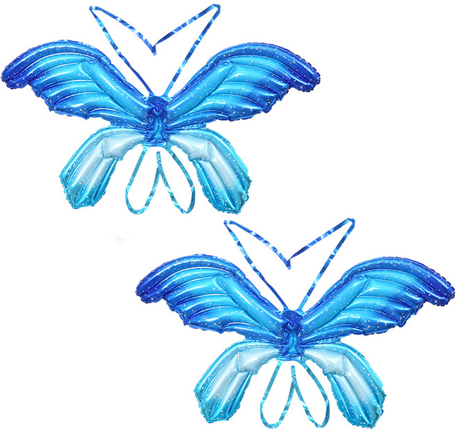 피앤비유니티 나비날개 + 어깨끈 세트, 블루톤, 2세트