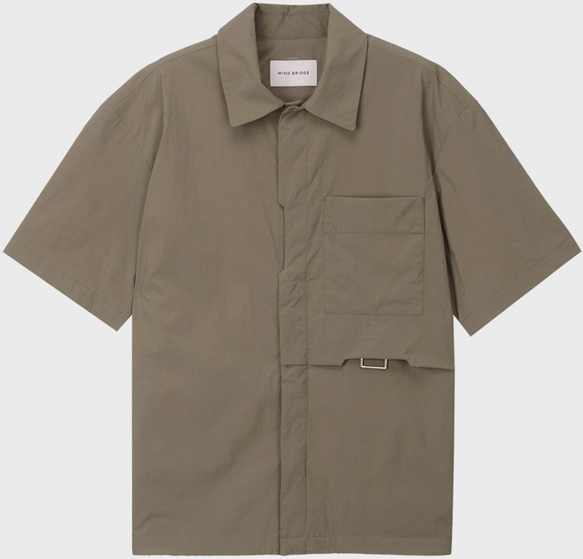 마인드브릿지 남성용 빅포켓 아우터형 반팔 셔츠 MXWS3111