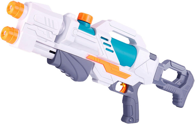 리버폭스 아동용 듀얼 노즐 압력식 물총, 화이트, 1개