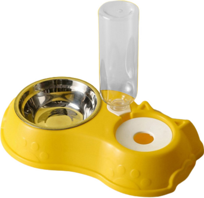 그뤠잇 반려동물 반자동 급수식기, 엘로우, 1개