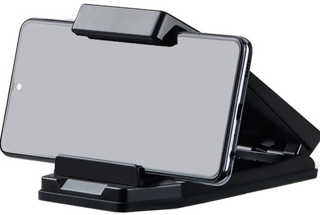 정원전산 차량용 흡착식 스마트폰 태블릿 거치대, 1개, 블랙