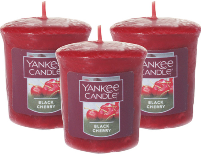 양키캔들 보티브 캔들, 블랙체리, 49g, 3개
