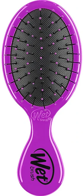 웻브러쉬미니디탱글러헤어브러쉬, 퍼플, 1개 - 쿠팡