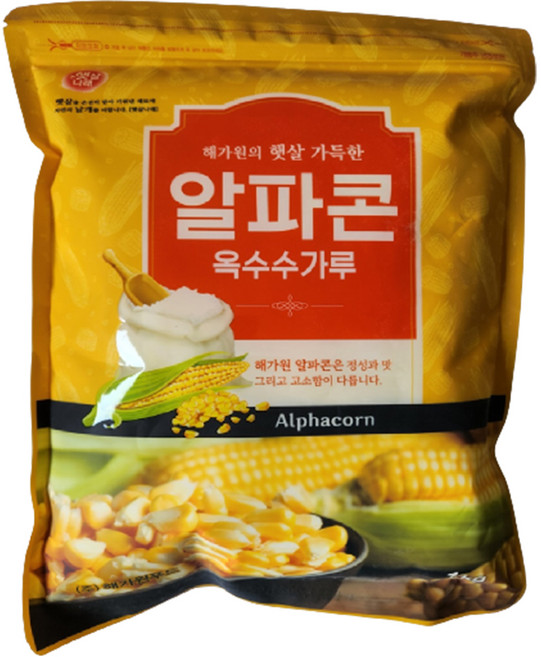 햇살나래 알파콘 옥수수가루, 1kg, 1개