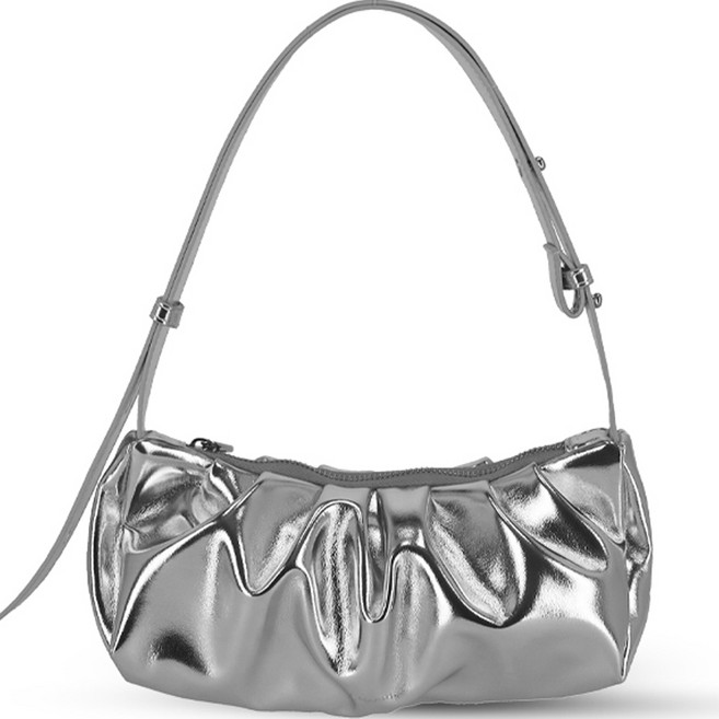 ALICE MARTHA 女士Erin迷你肩背斜背包, 銀色