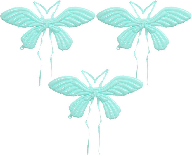 피앤비유니티 나비날개 풍선 마카롱, 블루, 3개