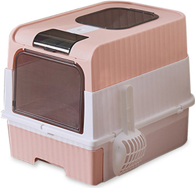 딩동펫 루시드 베이직 고양이 화장실, 핑크, 1개