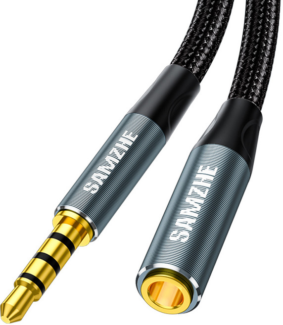 삼지 TRRS 4극 AUX 오디오 연장 케이블 3.5mm, 1개, 3m