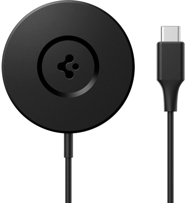 슈피겐 아이폰 애플 맥세이프 고속 무선 충전기 1.5m PF2101, 블랙, 1개