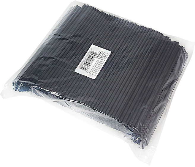 대성산업 일자 검정 벌크포장 빨대 7 x 250 mm, 500개입, 1개