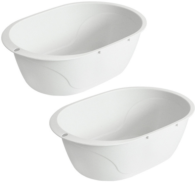 네이쳐리빙 국내생산 쓰임이 많은 대야 대형, 쿠키앤크림, 2개