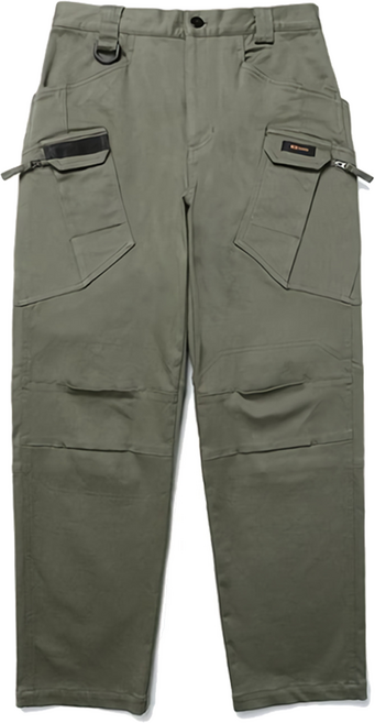 케이투세이프티 작업복 팬츠 21PT-A102, 카키, 1개