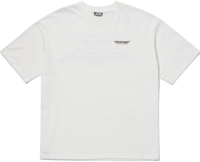 어반에이지 센서티브 박스 로고 오버 반팔 티셔츠