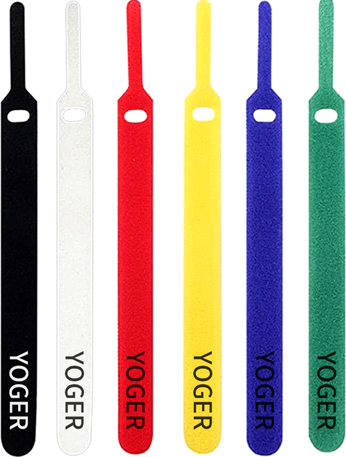 요거 벨크로 타이 케이블 선 정리 찍찍이, 6개