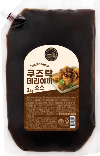쿠즈락 데리야끼 소스 파우치, 1개, 2kg