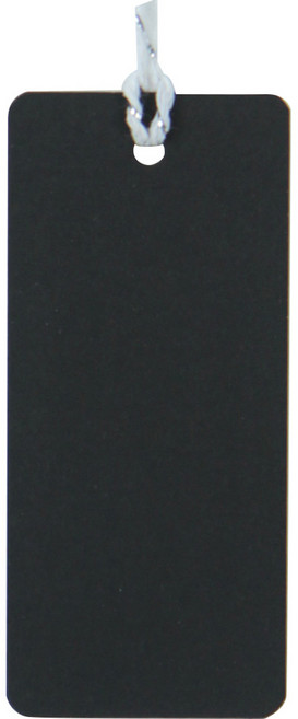 아이엔피 무지 라벨택 귀도리 4 x 9 cm, 블랙, 200개