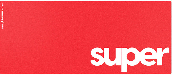 펄사 슈퍼글라이드 유리 마우스패드 XXL, 레드, 1개