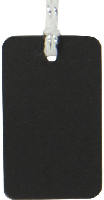 아이엔피 무지 라벨택 귀도리 3 x 5 cm, 블랙, 300개